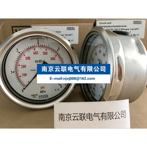 WIKA 232.50, 233.50 波登管壓力表，不銹鋼