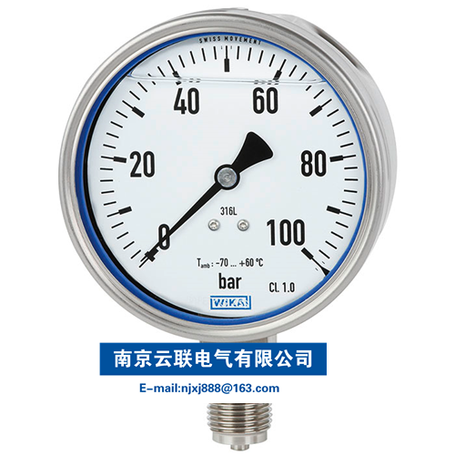 WIKA PG23LT 波登管壓力表，不銹鋼材質(zhì)
