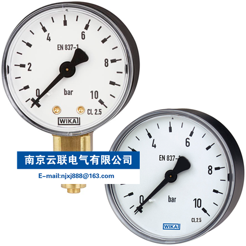 WIKA 111.10, 111.12 波登管壓力表，銅合金